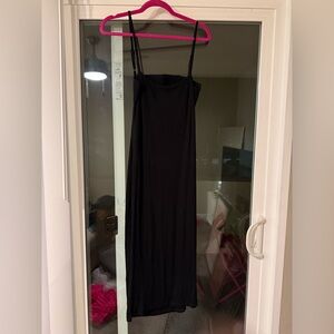 Black Spaghetti Strap Maxi Dress